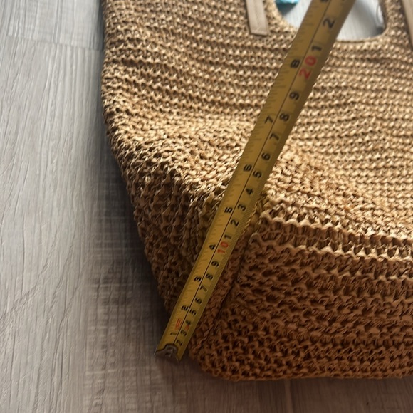 NWT Large raffia tote zip closure by Primark - Picture 5 of 8